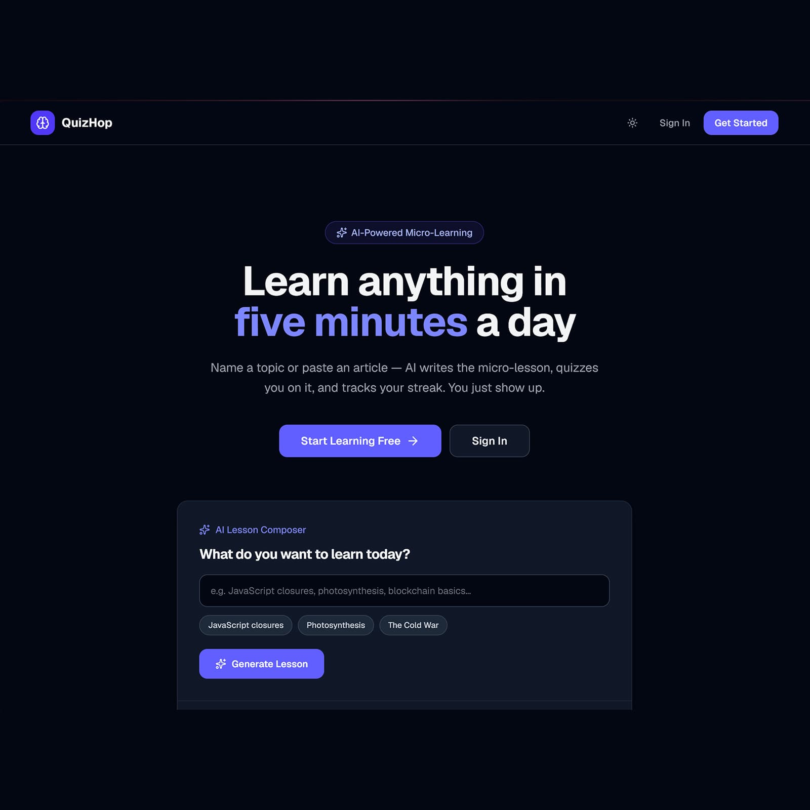 Quizhop screenshot 1