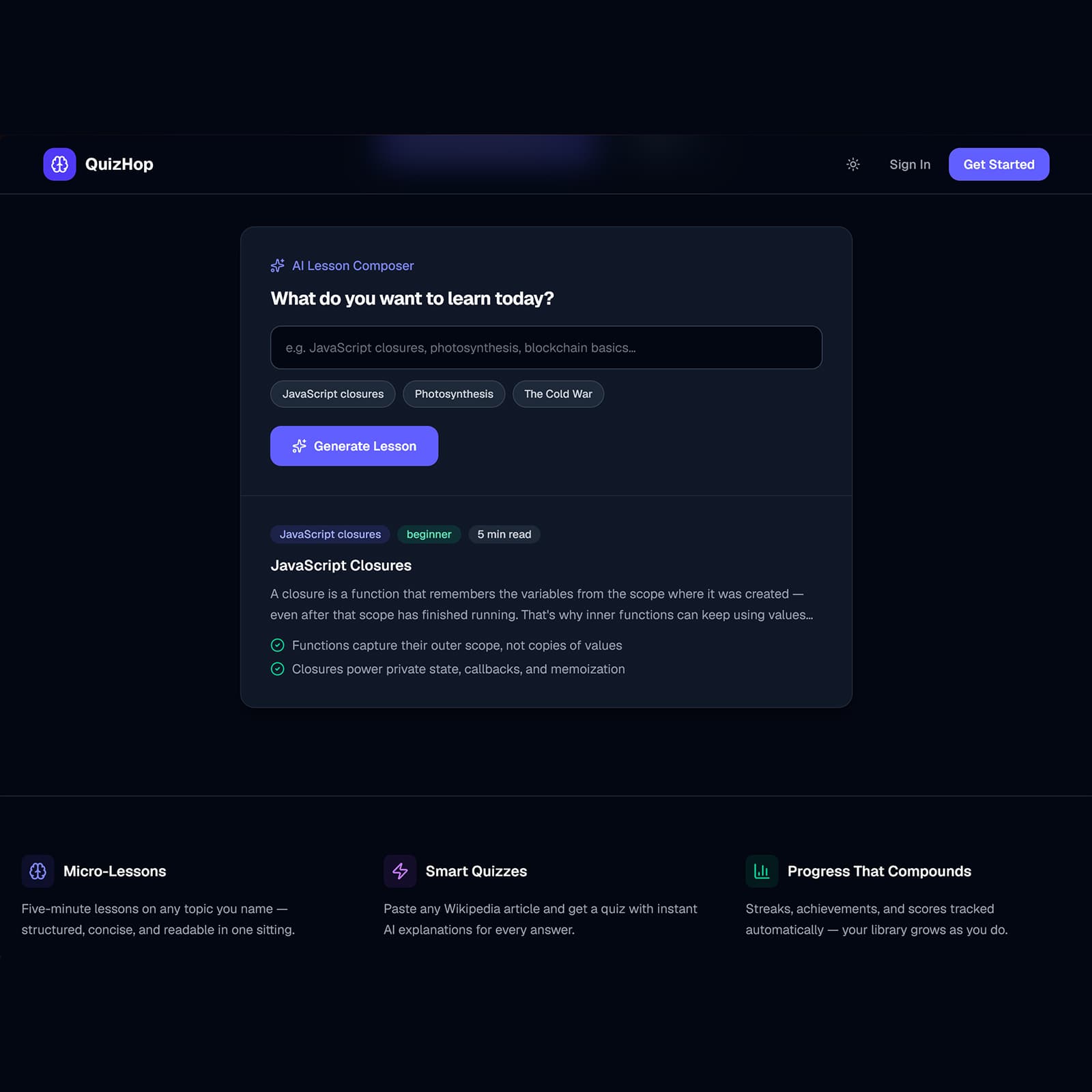 Quizhop screenshot 2
